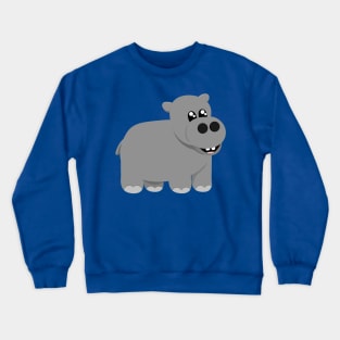 Cute Little Hippo Crewneck Sweatshirt